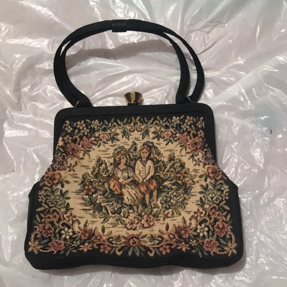 Vintage 1960s Embroidered Purse.